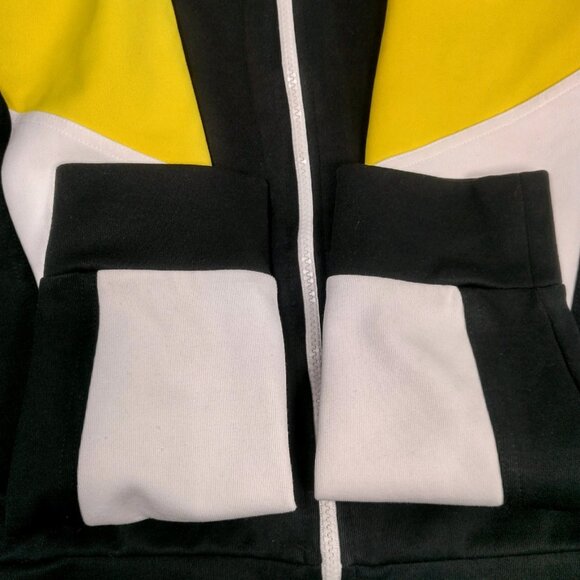 Lauren Ralph Lauren Active Jacket Women Large Athletic Full Zip Black Yellow - Picture 13 of 16